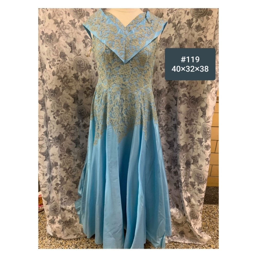 Vintage size 10-12 Blue Prom dress